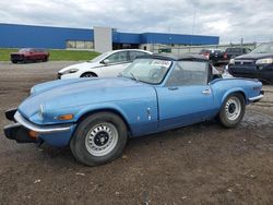 Salvage cars for sale at Woodhaven, MI auction: 1975 Triumph Spitfire