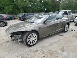 Salvage cars for sale from Copart Greenwell Springs, LA: 2016 Tesla Model S