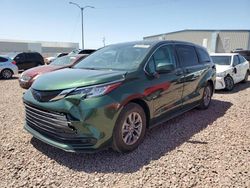 Salvage cars for sale from Copart Phoenix, AZ: 2021 Toyota Sienna LE