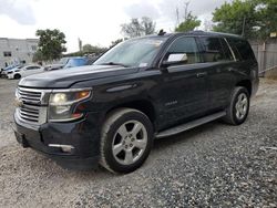 Salvage cars for sale from Copart Opa Locka, FL: 2015 Chevrolet Tahoe K1500 LTZ