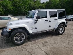 Jeep Wrangler Unlimited Sahara salvage cars for sale: 2015 Jeep Wrangler Unlimited Sahara