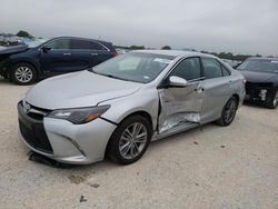 Salvage cars for sale at San Antonio, TX auction: 2016 Toyota Camry LE