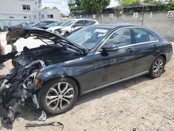 Salvage cars for sale at Opa Locka, FL auction: 2016 Mercedes-Benz C300