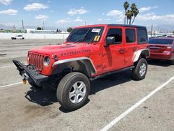 Salvage cars for sale from Copart Van Nuys, CA: 2018 Jeep Wrangler Unlimited Rubicon