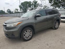 Salvage cars for sale at Riverview, FL auction: 2015 Toyota Highlander LE