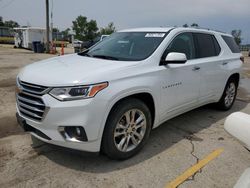 Salvage cars for sale from Copart Pekin, IL: 2019 Chevrolet Traverse High Country