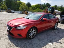 Salvage cars for sale at Mendon, MA auction: 2015 Mazda 6 Touring