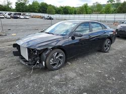 Salvage cars for sale from Copart Grantville, PA: 2024 Hyundai Elantra Limited