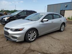 Salvage cars for sale from Copart Woodhaven, MI: 2016 Chevrolet Malibu LT