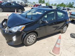 Salvage cars for sale at Pekin, IL auction: 2016 Toyota Prius C