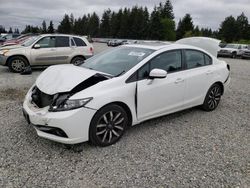Salvage cars for sale from Copart Graham, WA: 2014 Honda Civic EXL