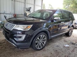 Salvage cars for sale from Copart Midway, FL: 2017 Ford Explorer Platinum