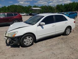 Salvage cars for sale from Copart Charles City, VA: 2005 Honda Accord LX