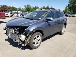 Salvage cars for sale at Woodburn, OR auction: 2014 Toyota Rav4 XLE