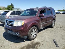 Salvage cars for sale at Vallejo, CA auction: 2014 Honda Pilot Touring