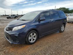 Salvage cars for sale from Copart Oklahoma City, OK: 2019 Toyota Sienna LE