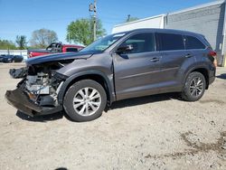 Toyota Highlander salvage cars for sale: 2017 Toyota Highlander SE