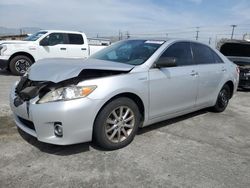 Salvage cars for sale from Copart Sun Valley, CA: 2010 Toyota Camry Hybrid