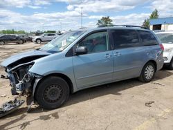 Salvage cars for sale at Woodhaven, MI auction: 2008 Toyota Sienna CE