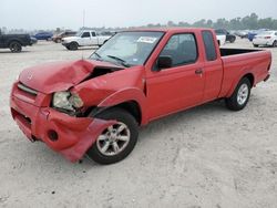 Salvage trucks for sale at Houston, TX auction: 2002 Nissan Frontier King Cab XE