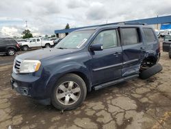 Vehiculos salvage en venta de Copart Woodhaven, MI: 2012 Honda Pilot Touring