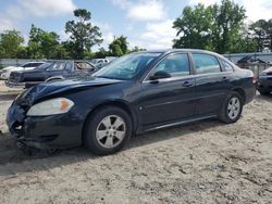 Chevrolet salvage cars for sale: 2009 Chevrolet Impala 1LT