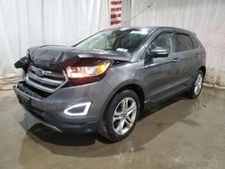 Salvage cars for sale at Central Square, NY auction: 2017 Ford Edge Titanium