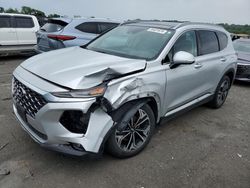Salvage cars for sale from Copart Cahokia Heights, IL: 2019 Hyundai Santa FE Limited