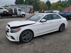 Salvage cars for sale from Copart Mendon, MA: 2019 Mercedes-Benz C 300 4matic