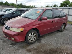 Salvage cars for sale at York Haven, PA auction: 2002 Honda Odyssey EXL