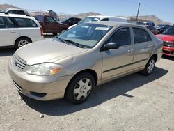Salvage cars for sale from Copart North Las Vegas, NV: 2004 Toyota Corolla CE