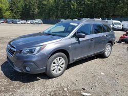 Salvage cars for sale from Copart Graham, WA: 2018 Subaru Outback 2.5I Premium
