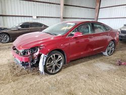 Salvage cars for sale at Houston, TX auction: 2017 Ford Fusion Titanium