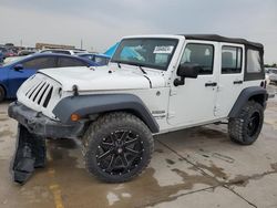 Salvage cars for sale from Copart Grand Prairie, TX: 2018 Jeep Wrangler Unlimited Sport