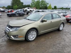 Salvage cars for sale from Copart Finksburg, MD: 2012 Ford Fusion Hybrid