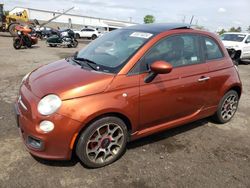 Salvage cars for sale at New Britain, CT auction: 2012 Fiat 500 Sport
