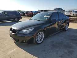 Salvage cars for sale at Grand Prairie, TX auction: 2010 BMW 528 I