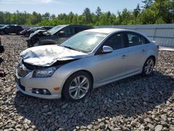 Salvage cars for sale at Windham, ME auction: 2014 Chevrolet Cruze LTZ