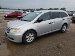 Salvage cars for sale at Kansas City, KS auction: 2013 Honda Odyssey LX