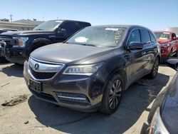 Salvage cars for sale at Martinez, CA auction: 2014 Acura MDX Technology