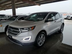 Salvage cars for sale at Houston, TX auction: 2018 Ford Edge Titanium
