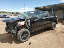 Salvage cars for sale at Colorado Springs, CO auction: 2021 Chevrolet Silverado K1500 Trail Boss Custom
