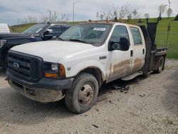 Salvage trucks for sale at Dyer, IN auction: 2007 Ford F350 Super Duty