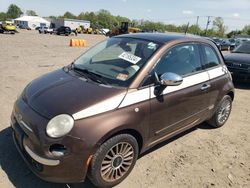 Salvage cars for sale from Copart Hillsborough, NJ: 2012 Fiat 500 Lounge