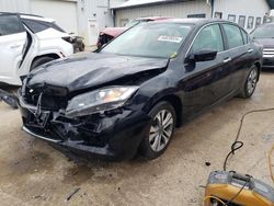 Salvage cars for sale at Pekin, IL auction: 2015 Honda Accord LX