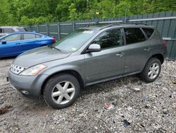 Salvage cars for sale from Copart Candia, NH: 2005 Nissan Murano SL