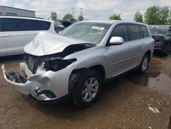 Salvage cars for sale from Copart Elgin, IL: 2013 Toyota Highlander Base