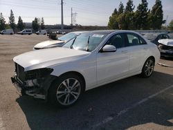 Salvage cars for sale at Rancho Cucamonga, CA auction: 2015 Mercedes-Benz C 300 4matic