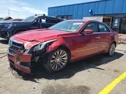 Salvage cars for sale at Woodhaven, MI auction: 2014 Cadillac CTS Luxury Collection