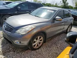 Salvage cars for sale at Franklin, WI auction: 2010 Infiniti EX35 Base